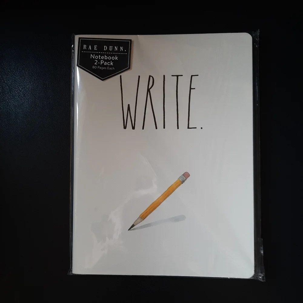 Rae Dunn White Notebook 2-Pack